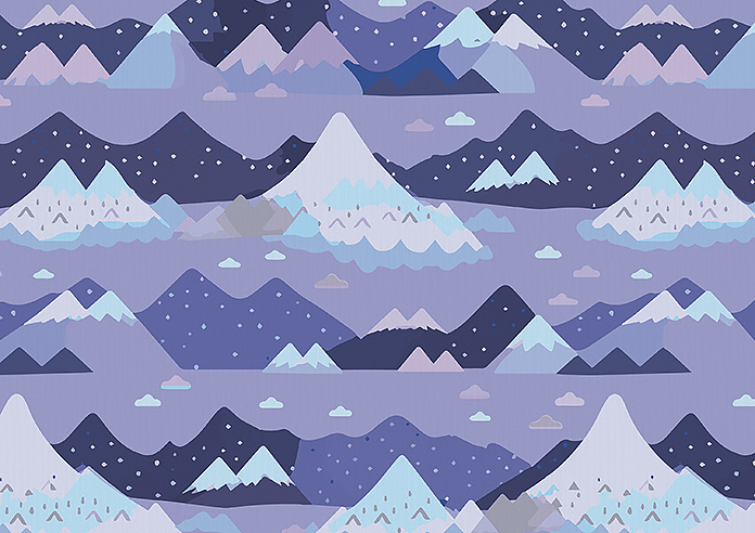 Serene Summit, Blue Dusk - Twist&Fit Roman Blind - Image 7